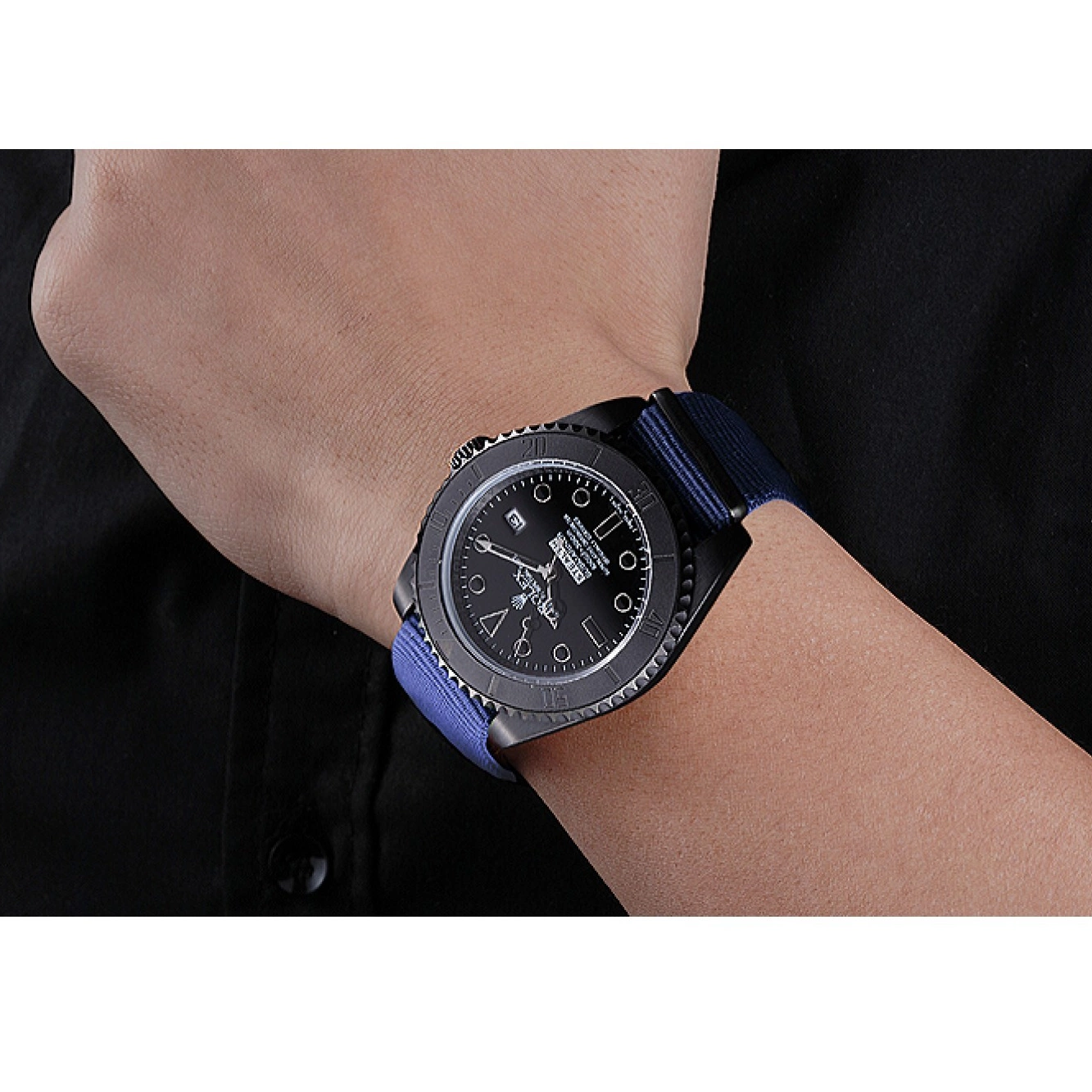Rolex aaa copy 621994 Rolex Blue Submariner Stealth 0717
